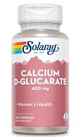 Calcium D-Glucarate 400 mg (D-Глюкарат Кальция 400 мг) 60 капсул (Solaray)