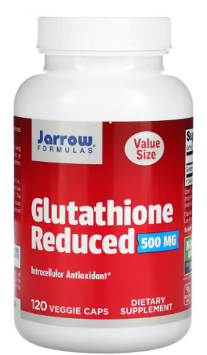 Glutathione Reduced (Глутатион восстановленный) 500 мг 120 вег капсул (Jarrow Formulas)