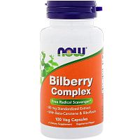 Bilberry Complex 100 вег капсул (Now Foods)