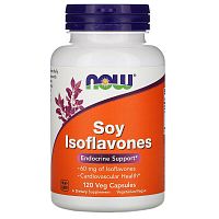 Soy Isoflavones 60 мг (Изофлавоны Сои) 120 раст. капсул (Now Foods)