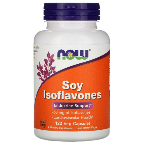 Soy Isoflavones 60 мг (Изофлавоны Сои) 120 раст. капсул (Now Foods)