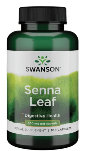 Senna Leaf 500 mg (Лист Сенны 500 мг) 100 капсул (Swanson)