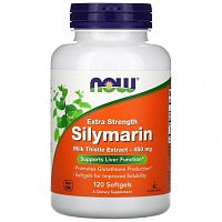 Silymarin Milk Thistle Extract 450 мг 120 мягких капсул (Now Foods)