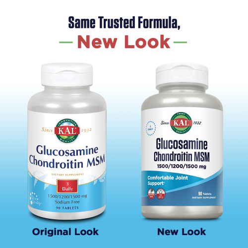 Glucosamine Chondroitin MSM 90 таблеток (KAL) фото 3