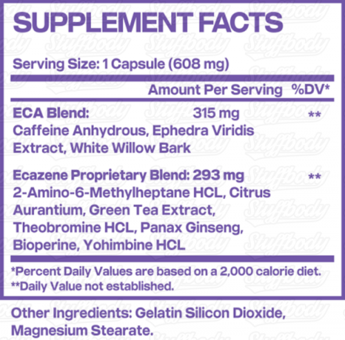 Ecazene 2 капсулы (WTF Labs) фото 2