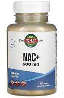 NAC+ 600 мг N-Acetyl L-Cysteine With Molybdenum & Riboflavin 60 таблеток (KAL)