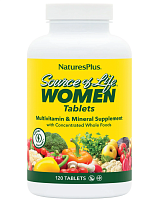 Source of Life Women Multi-Vitamin and Mineral Supplement 120 Tablets (NaturesPlus)