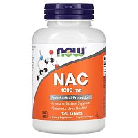 NAC 1000 мг (N-Ацетил L-цистеин) 120 таблеток (Now Foods)