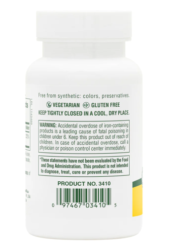 Iron 40 mg (Железо 40 мг) 90 таблеток (NaturesPlus) фото 3