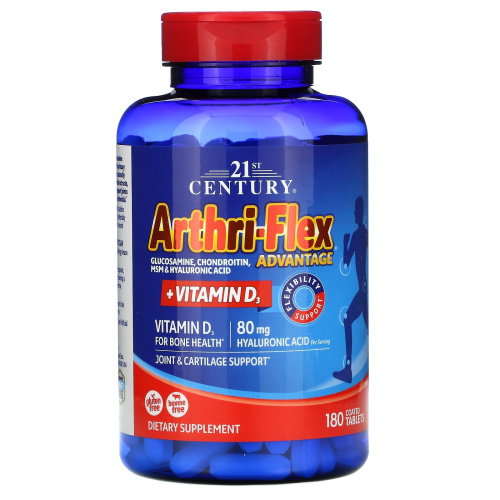 Arthri-Flex Advantage с витамином D3 180 таблеток (21st Century) фото 3