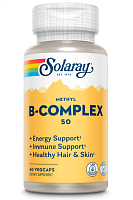 Methyl B-Complex 50 (Б-комплекс) 60 вег капсул (Solaray)