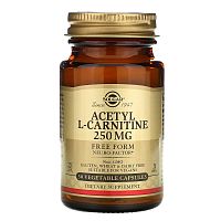 Acetyl-L-Carnitine 250 мг (Ацетил L-Карнитин) 30 капсул (Solgar)