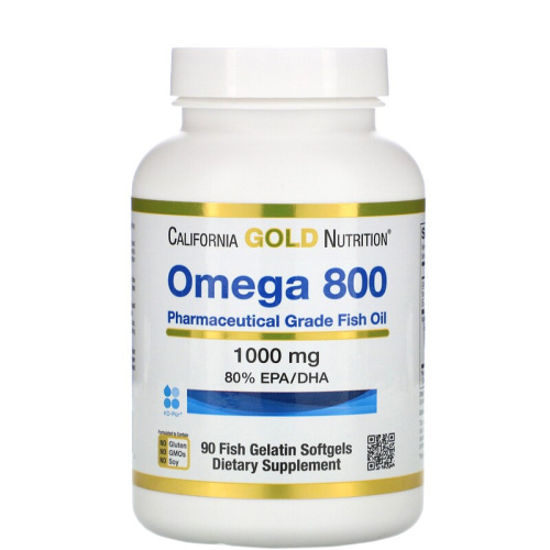 Omega 800 - 1000 mg - 90 капсул (California Gold Nutrition)