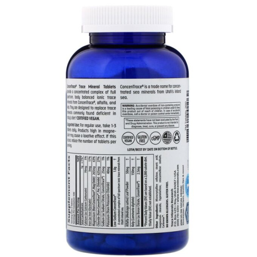 Trace Minerals Tablets ConcenTrace (Таблетки с микроэлементами) 300 таблеток Trace Minerals фото 3