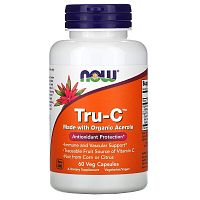 TRU-C Acerola 100 мг (Витамин С из Ацеролы) 60 вег капс (Now Foods)