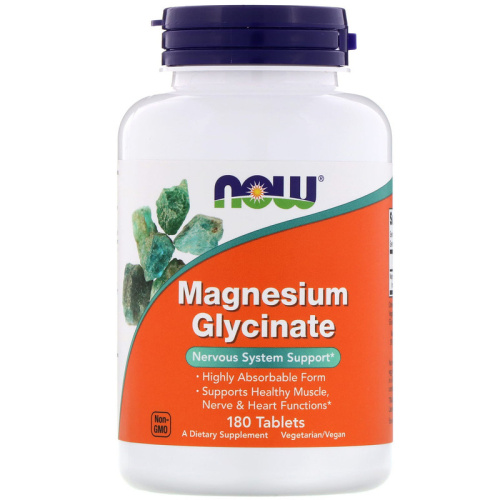 Magnesium Glycinate (Глицинат магния) 180 таблеток (Now Foods)