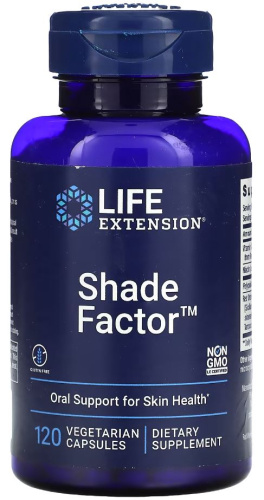 Shade Factor (Niacin as Niacinamide 500 mg) 120 вег капсул (Life Extension)