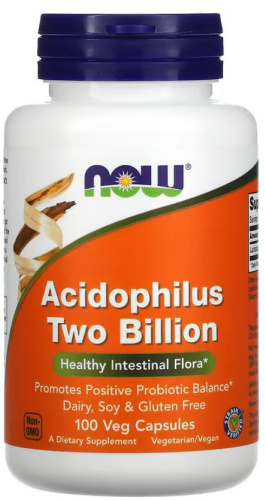 Acidophilus Two Billon 100 вег капсул (Now Foods)