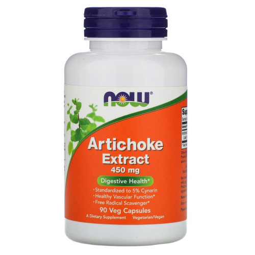 Artichoke Extract 450 мг (Экстракт артишока) 90 вег капсул (Now Foods)