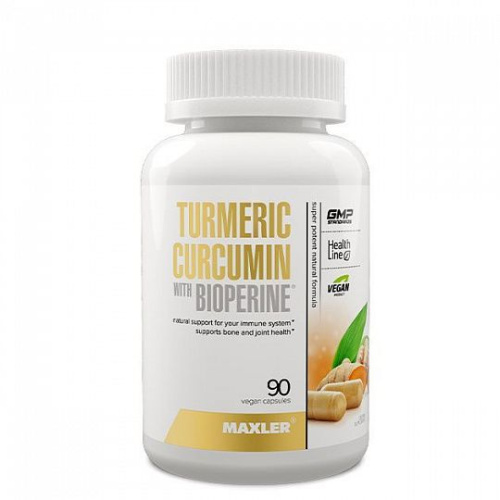 Turmeric Curcumin with Bioperine (Куркумин с Биоперином) 90 вегетарианских капсул (Maxler) Turmeric Curcumin with Bioperine (Куркумин с Биоперином) 90 вегетарианских капсул (Maxler)