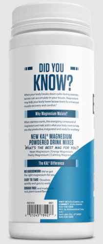 Energy Magnesium 325 mg 14,3 OZ Powder (Малат Магния 325 мг) 405 г (KAL) фото 2