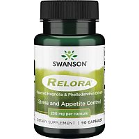 Relora 250 mg (Magnolia officinalis (bark) and Phellodendron amurense (bark)) 90 капсул (Swanson)