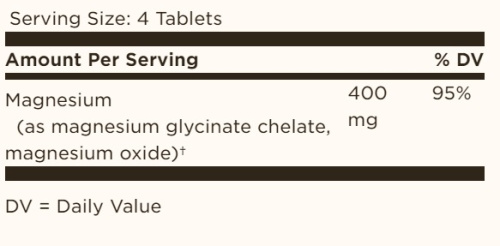 Chelated Magnesium (Хелатный магний) 400 мг 100 таблеток (Solgar) фото 2