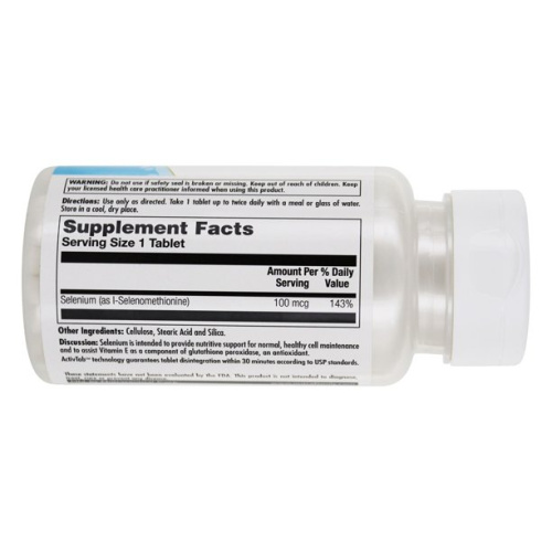 Selenium 100 mcg Yeast-Free (Селен бездрожжевой 100 мкг) 100 таблеток (KAL) фото 2