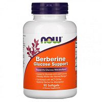 Berberine Glucose Support (Берберин) 400 мг 90 мягких капсул (Now Foods)