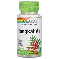 Tongkat Ali 400 mg (Эврикома Длиннолистная 400 мг) 60 капсул (Solaray)