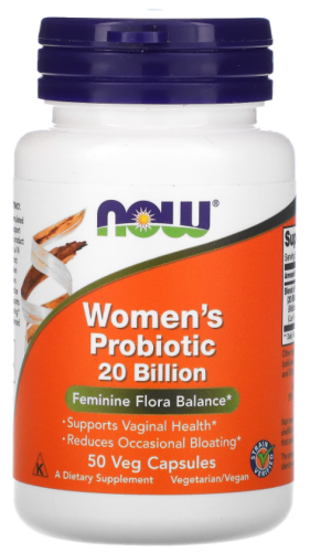 Women's Probiotic 20 Billion (Пробиотик для женщин 20 млрд КОЕ) 50 вег капс (Now Foods)