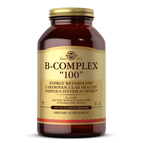B-Complex "100" (Комплекс B-100) 250 вег капсул (Solgar)