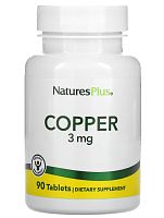 Copper 3 мг (Медь) 90 таблеток (NaturesPlus)