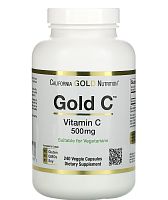 Gold C (витамин C) 500 мг 240 капсул (California Gold Nutrition)