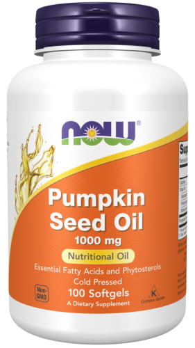 Pumpkin Seed Oil 1000 mg (Масло Семян Тыквы 1000 мг) 100 гелевых капсул (Now Foods)