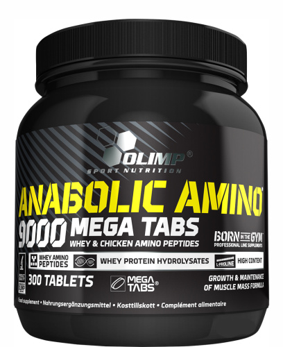 Аминокислотный комплекс Anabolic Amino 9000 mg MEGA TABS 300 таблеток (Olimp) фото 4