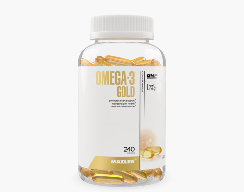 Omega-3 Gold (USA) 240 капсул (Maxler)_