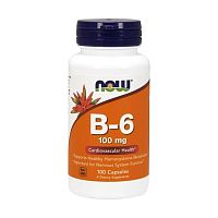Vitamin B-6 100 мг (Б-6) 100 вег капс (Now Foods)