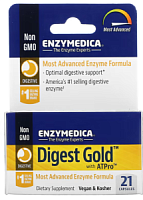 Digest Gold with ATPro Срок 02/24 (Пищеварительные ферменты) 21 капсул (Enzymedica)