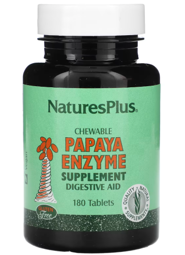 Chewable Papaya Enzyme (Жевательные Ферменты Папайи) 180 таблеток (NaturesPlus)