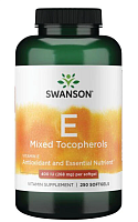 Vitamin E Mixed Tocopherols (витамин Е смешанные токоферолы) 400 МЕ 250 гелевых капсул (Swanson)