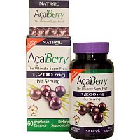 AcaiBerry (Ягоды Асаи) 1200 мг 60 капсул (Natrol)