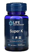 Super K (Витамин К) 90 гелевых капсул (Life Extension)