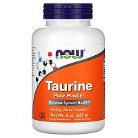 Taurine Pure Powder (Таурин) 227 грамм (Now Foods)