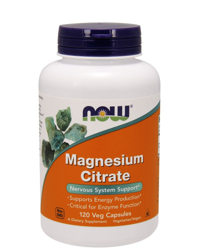 Magnesium Citrate (Цитрат магния) 120 капсул (NOW)