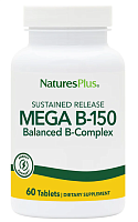 Mega B-150 SR (сбалансированный комплекс витаминов B) 60 таблеток (NaturesPlus)