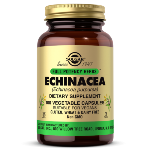 Echinacea (Экстракт Эхинацеи пурпурной) 100 вегетарианских капсул (Solgar)