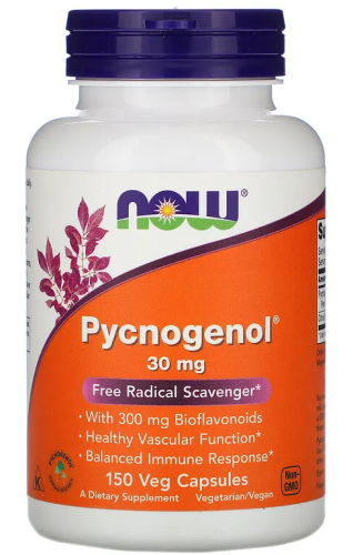 Pycnogenol 30 мг (Пикногенол) 150 вег капсул (Now Foods)