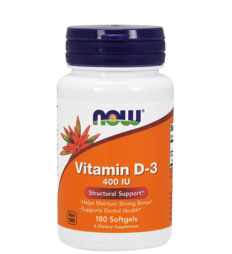 Vitamin D-3 400 IU 180 капс (NOW)
