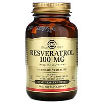 Resveratrol (Ресвератрол) 100 мг 60 капсул (Solgar)
